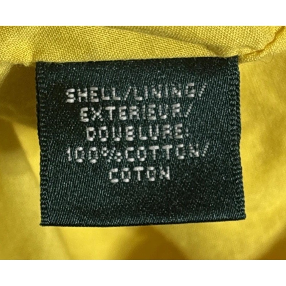 Lauren Ralph Lauren Dress Womens 10 Yellow Key Hole Sleeveless Zip Back Pockets - Picture 7 of 11